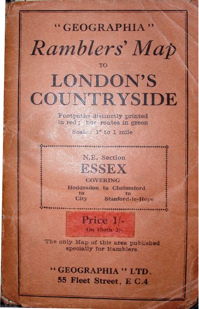 Geographia's Ramblers' NE London 1937 cover